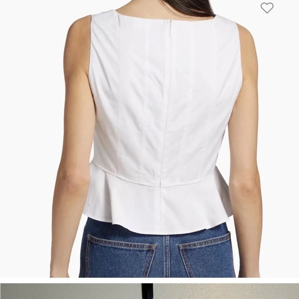 Veronica Beard Nicolette Peplum Corset Top NWT - Picture 5 of 7